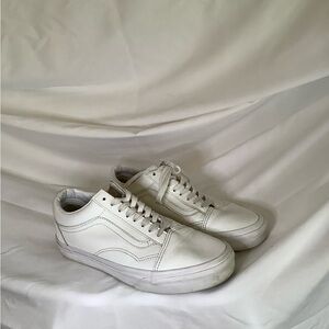 Vans Old Skool White Leather